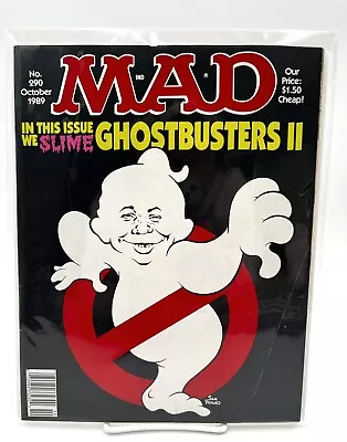 Vintage MAD Magazine #290 October 1989 - Ghostbusters II Issue We Slime • $5.99