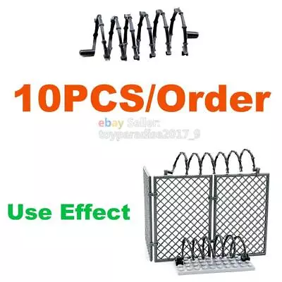 MOC WWII Military Barbed Wire Protection Net Base Plate Building Bricks Blocks • $10.33