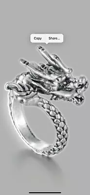 Retro Vintage Domineering Adjustable Dragon Ring For Men And Women Punk Ring • $29.99