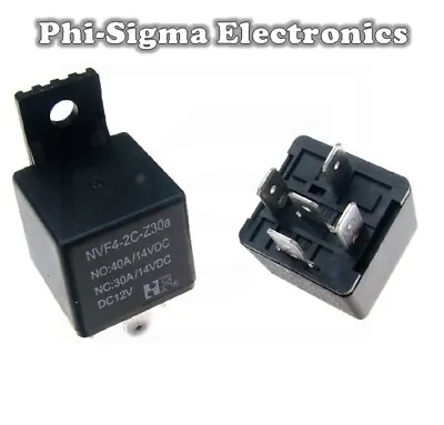 £3.69 • Buy 12V Standard Automotive Relay - 5 Pin - NO/NC Changeover Contacts (SPDT) + Mount