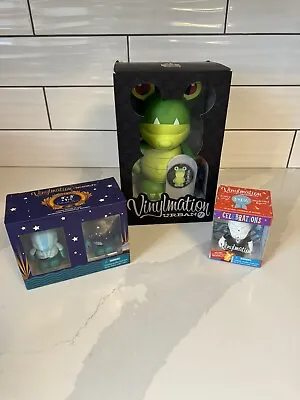 Lot Of 4 New DISNEY VINYLMATION Figures: URBAN 1 GREEN DRAGON MICKEY 9” ++ Boxed • $36.94