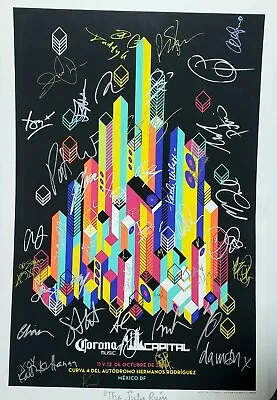 Jack White St Vincent Beck Weezer Mgmt Signed Poster Kasabian Gorillaz Blur • $43