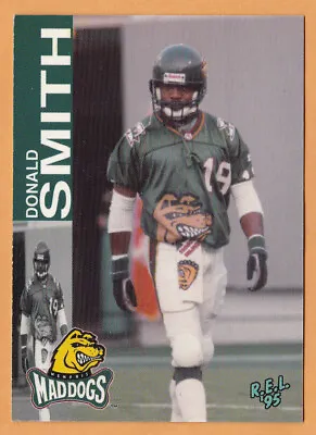 Donald Smith 1995 REL CFL Card #66 Memphis Mad Dogs  Liberty Flames • $2.88