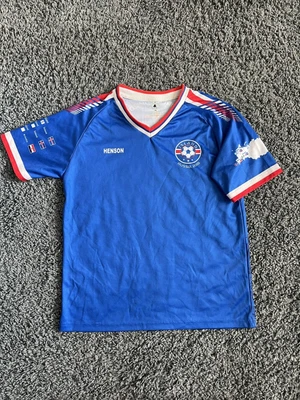 $48 • Buy Rare 2018 FIFA World Cup Russia Iceland National Team Blue Soccer Jersey Mens S