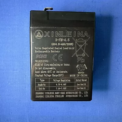 6v 4.5ah Heavy Duty Lead Acid Rechargeable Battery For Kids Ride On Cars Mfd2023 • £14.99