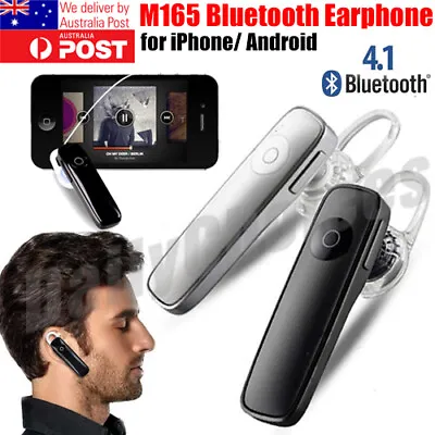 $6.95 • Buy Bluetooth Earphone Handsfree Mic Wireless Headset Headphone Earpiece Earbud
