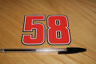 Marco Simoncelli Number 58 Decal • $3.73