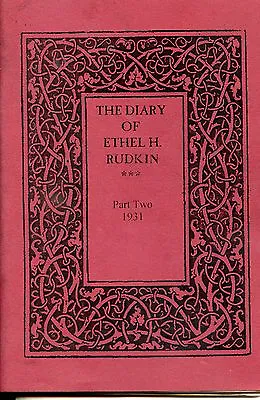 The Diary Of Ethel  H. Rudkin Part Two 1931 Lincolnshire History  • £8