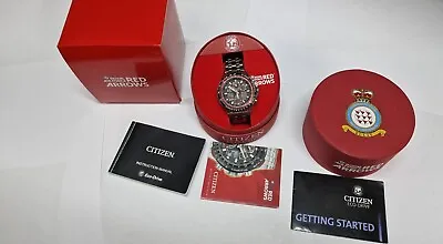 Citizen Skyhawk A-T Red Arrows JY011055E Black Dial Radio Controlled Wrist Watch • £405