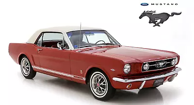 Ford Mustang 1966 Classic Red Poster 28x18 Inchs With 4 Pcs Rivet  • $20