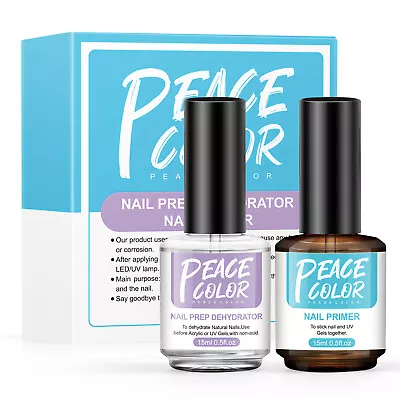 Nail Prep Dehydrator And Primer Set For Acrylic Gel Nail Extension Set 15ml*2 UK • £6.99