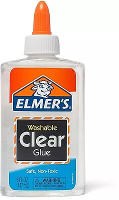 $8.75 • Buy Elmer's Liquid School Glue,Clear,Washable, 147ml, 1 Count Great For Making Slime