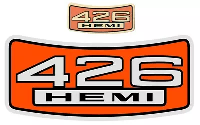 66 67 68 Mopar 426 HEMI Air Cleaner Decal BEST Available! Like NOS • $15