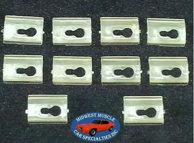 69-81 GM Body Side Belt Vinyl Top Reveal Moulding Molding Trim Clip Clips 10pc P • $11.29