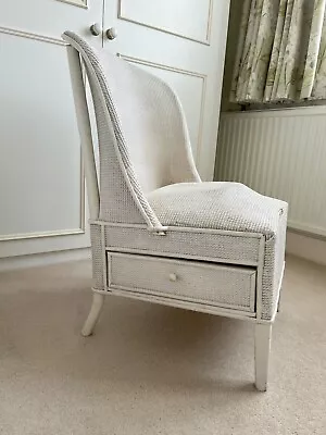 Vintage 50s/60s Rattan Nursing/bedroom Chair With Drawer- Upholstery Project/TLC • £10