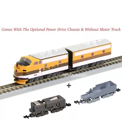 Z Scale F7A/B D&RGW 2-Diesel Locomotive Set W/Power Drive & Truck Ready To Run • $127.37