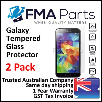 2 X Samsung Galaxy S3 S4 S5 S6 S7 Tempered Glass Screen Protector Guard Clear • $4.95