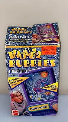 1989 Mattel Trouble Bubbles Ferris Wheel Water Game Vintage Toy NEW! • $14.39