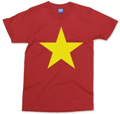 Vietnam Country Flag T-shirt Vietnamese Yellow Star Symbol Asia Gift Unisex Top • $11.99