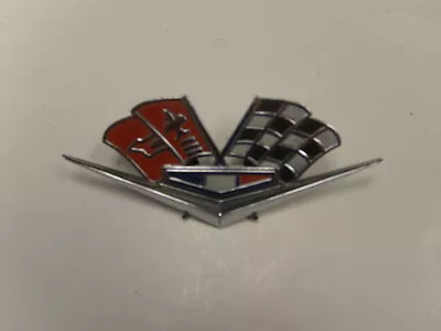 1962-63 Chevrolet Corvette V Emblem Badge Trim Metal Vintage Script Rare Chevy • $79