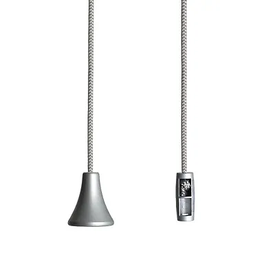 Bathroom Light Pull Cord String Contemporary Silver Cord Connector And Acorn. • £3.59