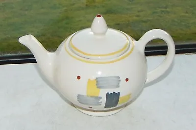 J & G Meakin Pottery Abstract Pattern One Pint Teapot C1970s Vintage Retro • £12