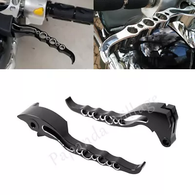 2X Aluminum Black Blade Brake Clutch Levers For Suzuki Boulevard M109R 2006-2017 • $49.30