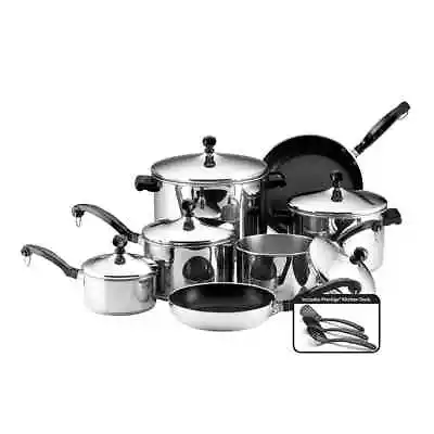 Farberware Classic Stainless Steel Cookware 15-Piece Set • £143.04