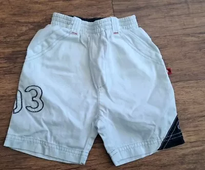 Baby Boy Shorts Age 6 Months White Summer Cotton Shorts VGC Elasticated Waist • £0.99
