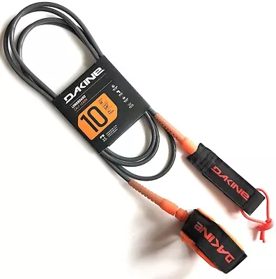 Dakine 10ft Longboard Surfboard Knee Leash Shadow Grey Orange  NEW • £29.95