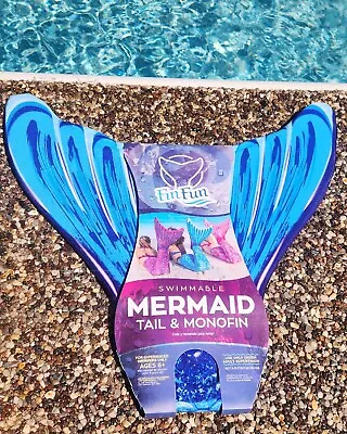 Fin Fun Starter Mermaid Tail And Monofin For Kids - Blue • $39.99