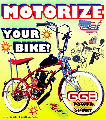 HIGH POWER 66cc/80cc 2-STROKE MOTORIZED BIKE KIT FOR DIY MOTORIZED BICYCLES • $219.99
