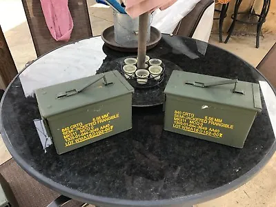 (2-PACK) 50 Cal M2A1 AMMO CAN VERY GOOD CONDITION * FREE SHIPPING * • $39.95