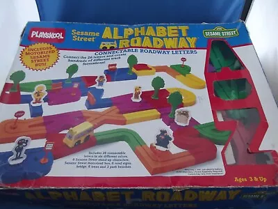 Playskool Sesame Street Alphabet Roadway Vintage 1988 Bus WORKS - 2 Missing Pcs • $136.57