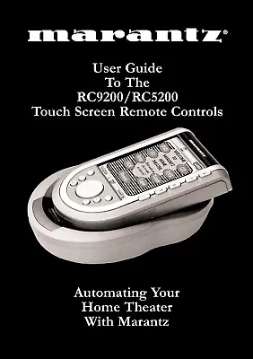 Operating Instructions For Marantz RC-5200 RC-9200 • $14.76