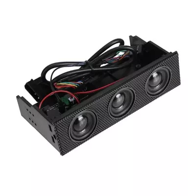 Front Panel Media Dashboard PC Speaker Stereo Surround Computer For Case Built I • £17.53