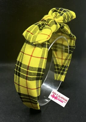 Macleod Of Lewis Hairband Headband Hair Tie Band Bow Bobbles Tartan Burns Night • £3.99