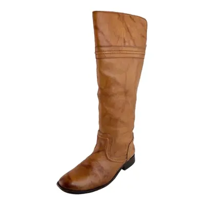 Women's Size 7B Frye Melissa Trapunto Brown Leather Boots • $95