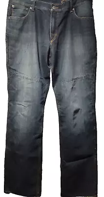 Men's IXS Motorcycle Jeans Built In Knee Pads DB Wash Denim Longley 38 X 36 • $25