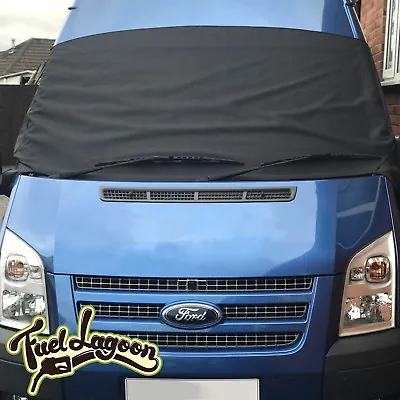 Ford Transit MK7 Front Window Screen Cover Black Out Blind Frost Wrap Curtain • £31.94