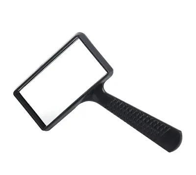 100x50mm Rectangle Handheld Reading Magnifying Glass 5X HD Real Glass Magnifier • $10.50