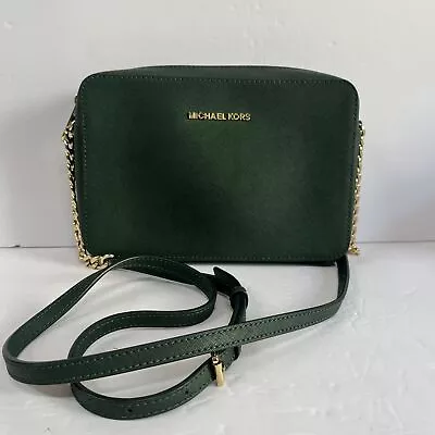 Michael Kors Jet Set Green Crossbody • $74.99