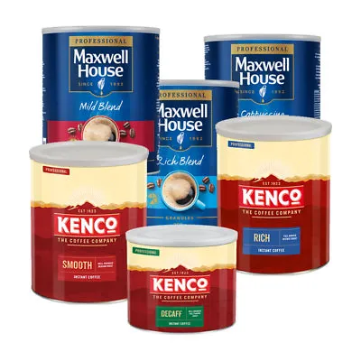 Instant Coffee Tins - Kenco Douwe Egberts Maxwell House - Shop Our Full Range • £22.49