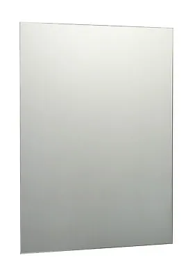 £4.99 • Buy Plain Frameless Unframed Bathroom Mirror With Wall Hanging Fixings