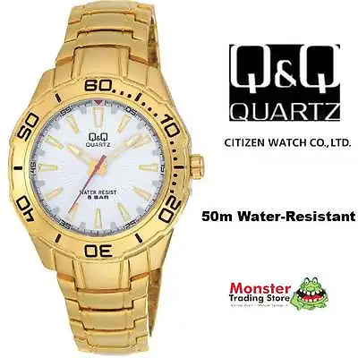 Aussie Seler Gents Dress Watch Gold Colour Citizen Made F348-001 12-month Warnty • $48.99