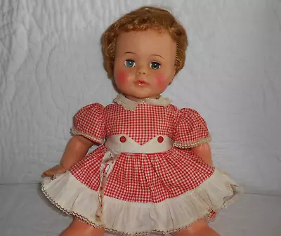 Beautiful Vintage 1961 IDEAL KISSY Kissing Doll In Original Outfit High Color • $99.95
