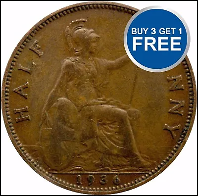 1911 To 1936 George V Half Penny / Half Pennies Choice Of Year / Date • £1.79