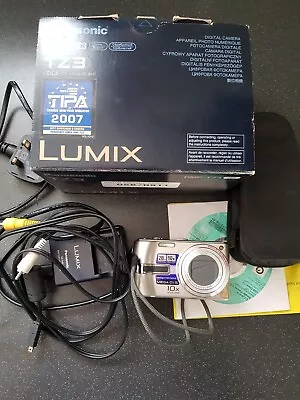 Panasonic LUMIX DMC-TZ3 7.2MP Digital Camera -silver - Boxed With Case • £5