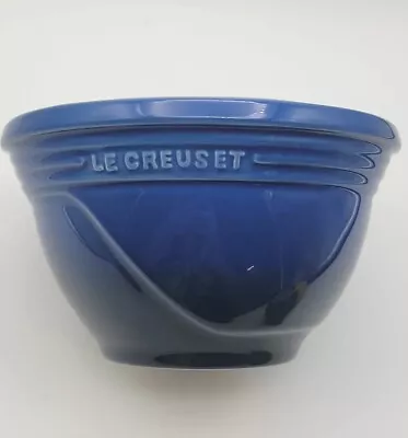 Le Creuset Stoneware 20oz Cobalt Blue Mortar Bowl ONLY 5.5  Diameter NO Pestle  • $14.90