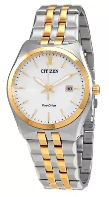 New Citizen Corso White Dial Two Tone Men's BM7334-58B Date Watch • $55
